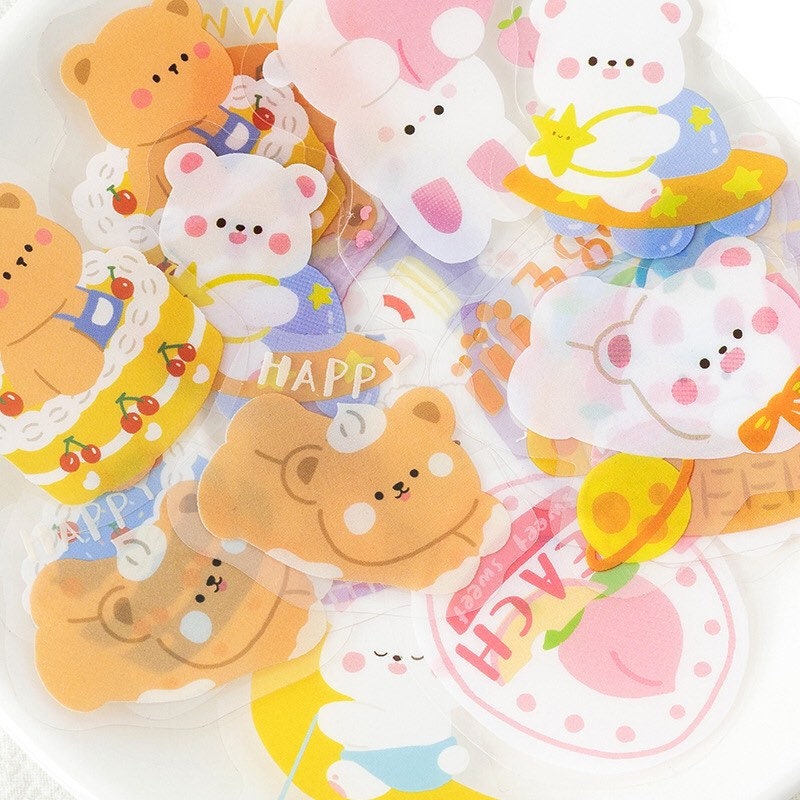 Bear & Bunny Sticker Pack